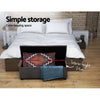 Artiss Storage Ottoman Blanket Box Foot Stool Velvet Chest Toy Large Rest Couch