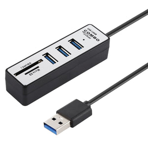 Shop FU – TF / SD Card Reader + 3 x USB 3.0 Ports to USB 3.0