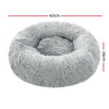 i.Pet Pet bed Dog Cat Calming Pet bed Small 60cm Light Grey Sleeping Comfy Cave Washable