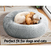 i.Pet Pet bed Dog Cat Calming Pet bed Medium 75cm Light Grey Sleeping Comfy Cave Washable