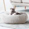 i.Pet Pet bed Dog Cat Calming Pet bed Medium 75cm White Sleeping Comfy Cave Washable