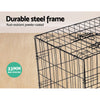 i.Pet Dog Cage 48inch Pet Cage - Black