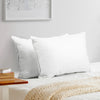 Giselle Bedding Set of 2 Goose Feather and Down Pillow - White