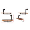 Artiss Display Shelves Rustic Bookshelf Industrial DIY Pipe Shelf Wall Brackets