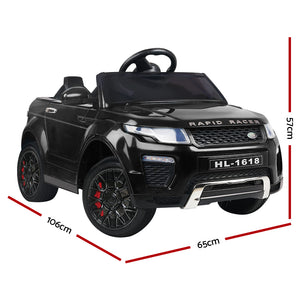 Rigo Ride On Car Toy Kids Electric Cars 12V Battery SUV Black