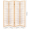 Artiss Room Divider Screen Wood Timber Dividers Fold Stand Wide Beige 4 Panel