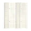 Artiss Room Divider Screen Privacy Wood Dividers Stand 4 Panel Nova White