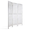 Artiss 3 Panel Room Divider Screen Privacy Wood Dividers Timber Stand White