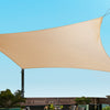 Instahut Sun Shade Sail Cloth Shadecloth Rectangle Canopy Sand 280gsm 2x4m