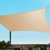Instahut 4x5m Shade Sail Sun Shadecloth Canopy 280gsm Sand
