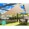Instahut Sun Shade Sail Cloth Shadecloth Outdoor Canopy 5x5x7m 280gsm