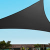 Instahut Sun Shade Sail Canopy Triangle 280gsm 5x5x5m Black
