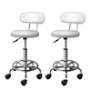 Artiss 2X Salon Stool Swivel Backrest Chair Barber Hairdressing Hydraulic Height