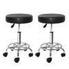 Artiss 2X Saddle Salon Stool Swivel Barber Chairs Bar Stools Hydraulic Lift PU