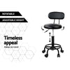 Artiss 2X Salon Stool Swivel Round Barber Hair Bar Stools Hydraulic Lift White