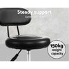 Artiss 2X Salon Stool Swivel Round Barber Hair Bar Stools Hydraulic Lift White