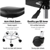 Artiss set of 2 SADDLE Salon Stool Black PU Swivel Barber Hair Dress Chair Hydraulic Lift