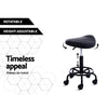 Artiss Salon Stool Black Swivel Barber SADDLE Hairdressing Bar Chairs Gas Lift