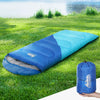 Weisshorn Sleeping Bag 136cm Kids Camping Hiking Winter Blue