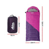 Weisshorn Sleeping Bag 136cm Kids Camping Hiking Winter Pink