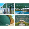 Instahut 3.66x10m 50% UV Shade Cloth Shadecloth Sail Garden Mesh Roll Outdoor Green