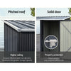 Giantz Garden Shed Sheds Outdoor Tool 2.49x1.04M Storage Workshop House Galvanised Steel