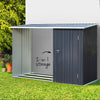 Giantz Garden Shed Sheds Outdoor Tool 2.49x1.04M Storage Workshop House Galvanised Steel