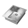 Cefito 39cm x 45cm Stainless Steel Kitchen Sink Under/Top/Flush Mount Silver