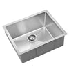 Cefito 54cm x 44cm Stainless Steel Kitchen Sink Under/Top/Flush Mount Black