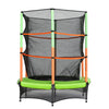 Everfit Trampoline 4.5FT Kids Trampolines Cover Safety Net Pad Ladder Gift Green