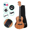 ALPHA 23 Inch Concert Ukulele Electric Mahogany Ukeleles Uke Hawaii Guitar with EQ