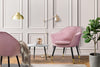 Artiss Armchair Lounge Chair Accent Armchairs Retro Single Sofa Velvet Pink Seat