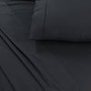 Elan Linen 100% Egyptian Cotton Vintage Washed 500TC Charcoal Double Bed Sheets Set