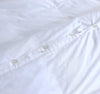 Elan Linen 100% Egyptian Cotton Vintage Washed 500TC White Double Quilt Cover Set