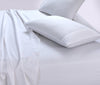 Elan Linen 100% Egyptian Cotton Vintage Washed 500TC White King Bed Sheets Set