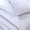 Elan Linen 100% Egyptian Cotton Vintage Washed 500TC White King Bed Sheets Set