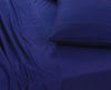 Elan Linen 100% Egyptian Cotton Vintage Washed 500TC Navy Blue 50 cm Deep Mega Queen Bed Sheets Set
