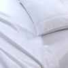 Elan Linen 100% Egyptian Cotton Vintage Washed 500TC White Queen Bed Sheets Set