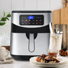 Kitchen Couture 12 Litre Air Fryer Multifunctional LCD One Touch Display Silver  Silver
