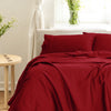 Royal Comfort 1000TC Balmain Hotel Grade Bamboo Cotton Sheets Pillowcases Set - Queen - Bordeaux