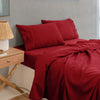 Royal Comfort 1000TC Balmain Hotel Grade Bamboo Cotton Sheets Pillowcases Set - King - Bordeaux