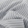 Royal Comfort Striped Flax Linen Blend Quilt Cover Set Soft Touch Bedding - Queen - Grey