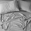 Royal Comfort Striped Flax Linen Blend Quilt Cover Set Soft Touch Bedding - Queen - Charcoal