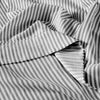 Royal Comfort Striped Flax Linen Blend Quilt Cover Set Soft Touch Bedding - Queen - Charcoal