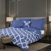 Royal Comfort Bamboo Cooling Reversible 7 Piece Comforter Set Bedspread - King - Royal Blue