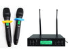 Twin Channel Professional Wireless Microphone System Dual XLR Out MIC24