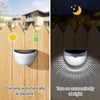 4PCS Solar Powered LED Wall Lights Door Fence Lights Outdoor Garden Lamp Light