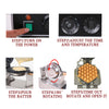 Commercial Electric Egg Puff Bubble Cake Waffle Egg Maker Machine Nonstick