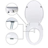 Non Electric Bidet Toilet Seat D Cover Bathroom Dual Nozzle Spray Water Wash