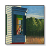 70cmx70cm Cape Cod Morning By Edward Hopper Black Frame Canvas Wall Art